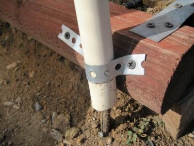 pvc pipe over top of rebar